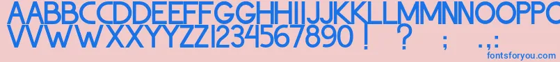 ThohirKeBadreah Font – Blue Fonts on Pink Background