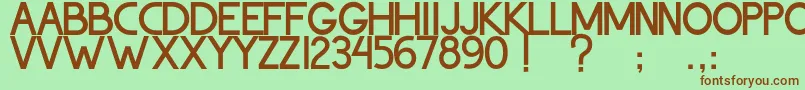 ThohirKeBadreah Font – Brown Fonts on Green Background