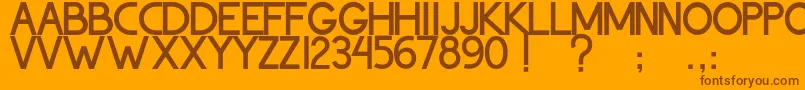 ThohirKeBadreah Font – Brown Fonts on Orange Background