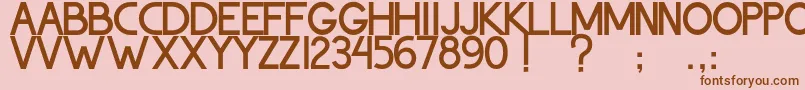 ThohirKeBadreah Font – Brown Fonts on Pink Background