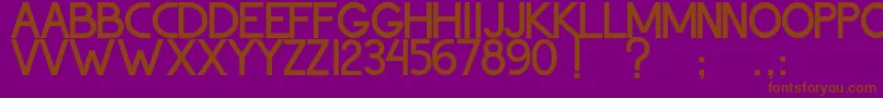 ThohirKeBadreah Font – Brown Fonts on Purple Background