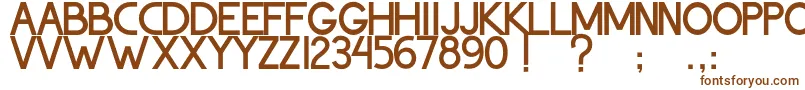 ThohirKeBadreah-Schriftart – Braune Schriften auf weißem Hintergrund
