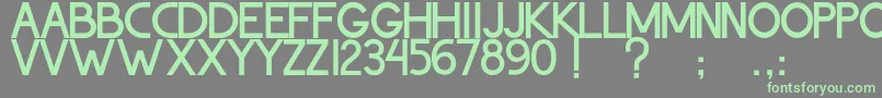 ThohirKeBadreah Font – Green Fonts on Gray Background