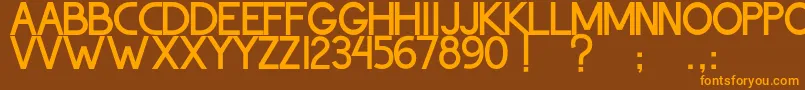 ThohirKeBadreah Font – Orange Fonts on Brown Background