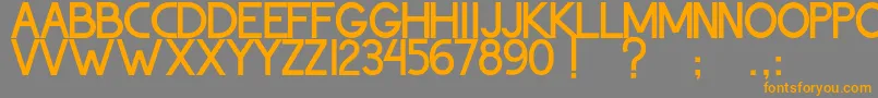 ThohirKeBadreah Font – Orange Fonts on Gray Background