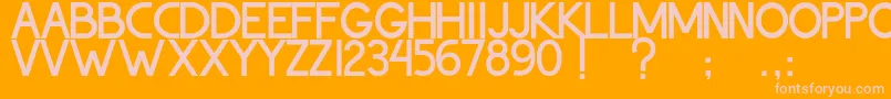 ThohirKeBadreah Font – Pink Fonts on Orange Background