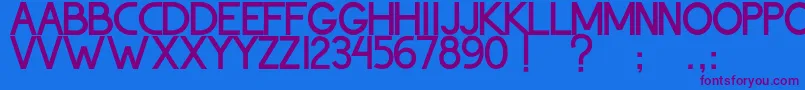 ThohirKeBadreah Font – Purple Fonts on Blue Background
