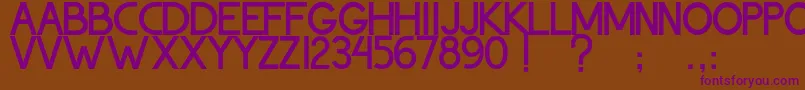 ThohirKeBadreah Font – Purple Fonts on Brown Background