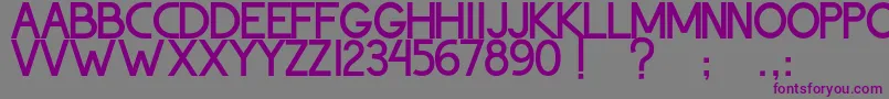 ThohirKeBadreah-Schriftart – Violette Schriften auf grauem Hintergrund