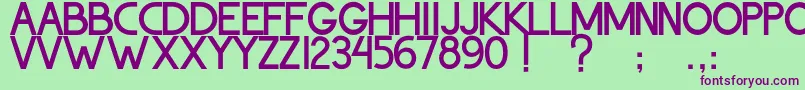 ThohirKeBadreah Font – Purple Fonts on Green Background