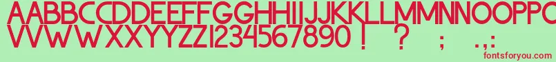 ThohirKeBadreah Font – Red Fonts on Green Background