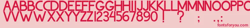 ThohirKeBadreah Font – Red Fonts on Pink Background