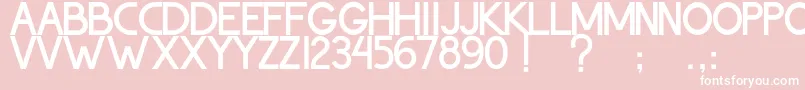 ThohirKeBadreah Font – White Fonts on Pink Background