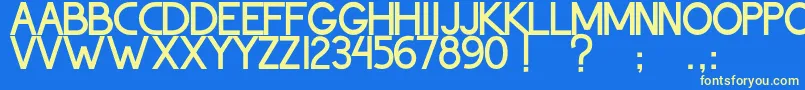 ThohirKeBadreah Font – Yellow Fonts on Blue Background