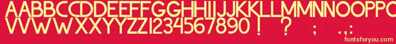 ThohirKeBadreah Font – Yellow Fonts on Red Background