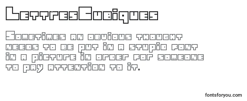 Шрифт LettresCubiques