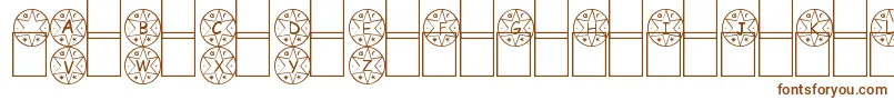 Czcionka MedalhГЈo – brązowe czcionki