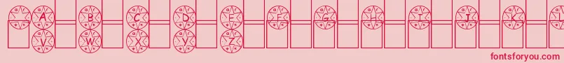 MedalhГЈo Font – Red Fonts on Pink Background