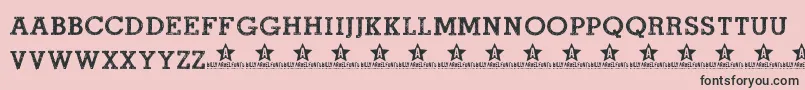 RoadmovieTrial Font – Black Fonts on Pink Background