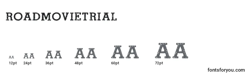 RoadmovieTrial Font Sizes