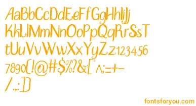 DisguiseSlim font – Orange Fonts