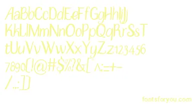 DisguiseSlim font – Yellow Fonts