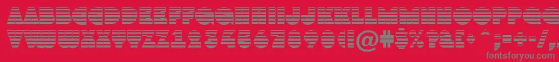 AGrotostrgr Font – Gray Fonts on Red Background