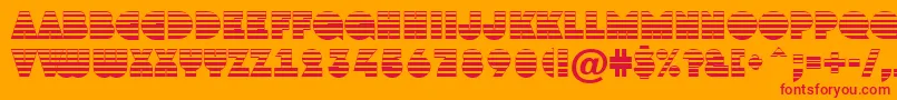 AGrotostrgr Font – Red Fonts on Orange Background