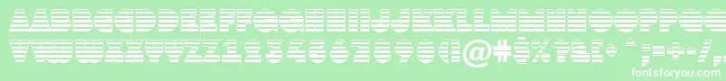 フォントAGrotostrgr – 緑の背景に白い文字