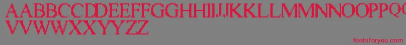 Vic Font – Red Fonts on Gray Background