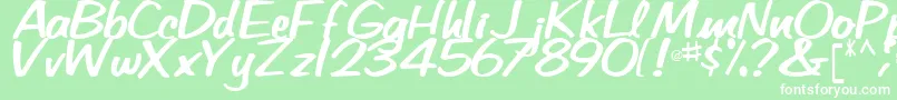 BetaRegularTtstd Font – White Fonts on Green Background