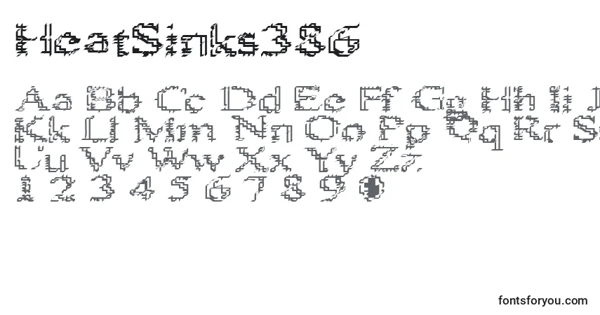 Шрифт HeatSinks386 – алфавит, цифры, специальные символы