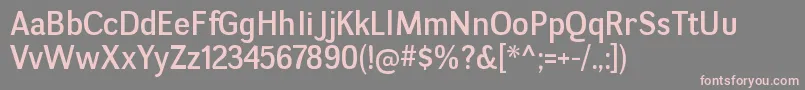More about NegotiatergRegular Font NegotiatergRegular Font – Pink Fonts on Gray Background
