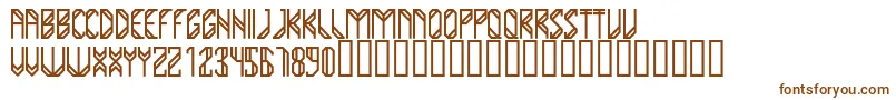 Шрифт YumaRegular – коричневые шрифты на белом фоне