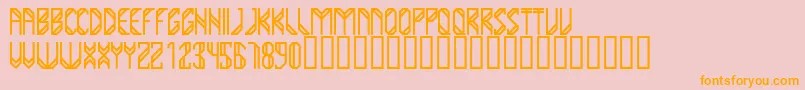 YumaRegular Font – Orange Fonts on Pink Background