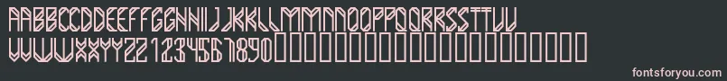 YumaRegular Font – Pink Fonts on Black Background