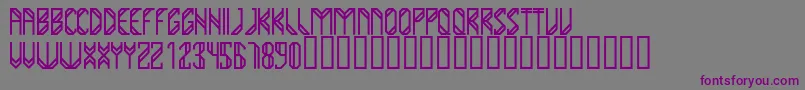 YumaRegular Font – Purple Fonts on Gray Background