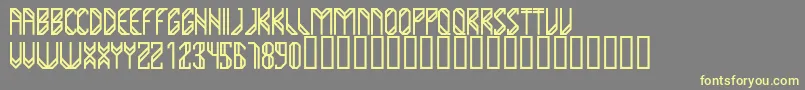 YumaRegular Font – Yellow Fonts on Gray Background