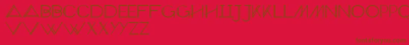 VeronExtra Font – Brown Fonts on Red Background