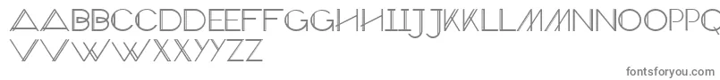 フォントVeronExtra – 白い背景に灰色の文字