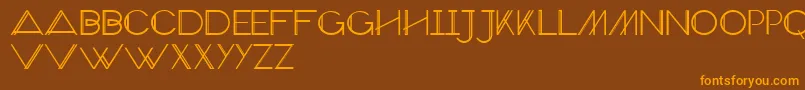 VeronExtra Font – Orange Fonts on Brown Background