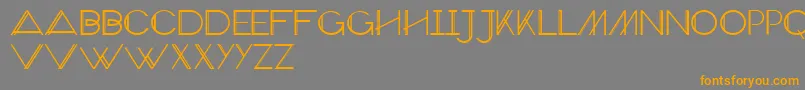 VeronExtra Font – Orange Fonts on Gray Background