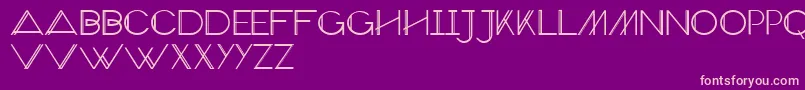 VeronExtra Font – Pink Fonts on Purple Background