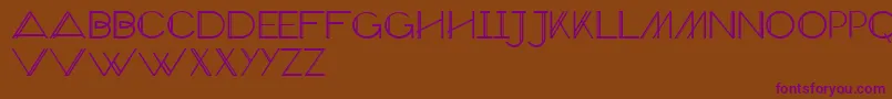 VeronExtra Font – Purple Fonts on Brown Background