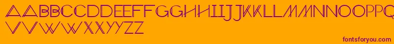 VeronExtra Font – Purple Fonts on Orange Background