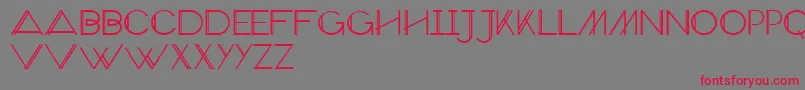 VeronExtra Font – Red Fonts on Gray Background