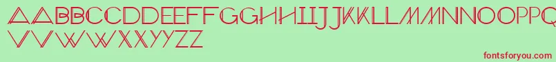 VeronExtra Font – Red Fonts on Green Background