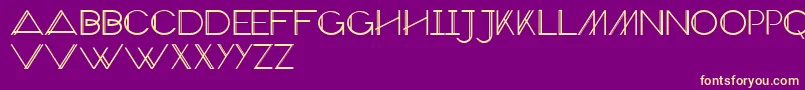 VeronExtra Font – Yellow Fonts on Purple Background
