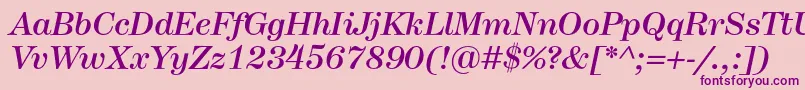 HerculesmediumItalic Font – Purple Fonts on Pink Background