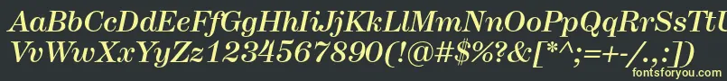 HerculesmediumItalic Font – Yellow Fonts on Black Background